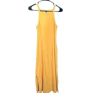 Old Navy High Neck Ribbed Sleeveless Dress with Slit